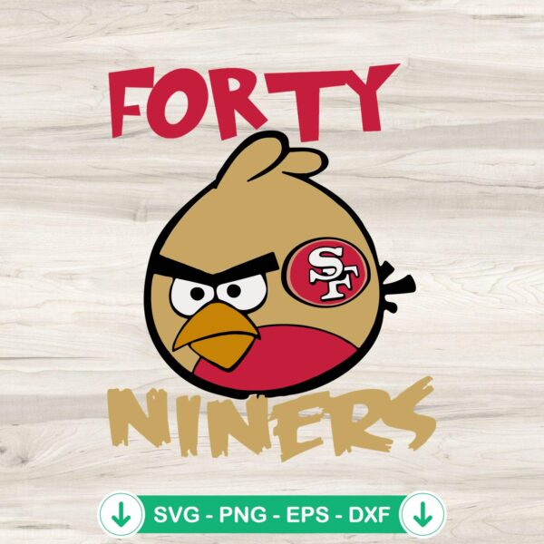 Forty Niners SVG file for NFL sports fans, cricut svg cutting file