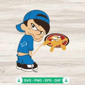 Boy Detroit Lions Piss On 49ers SVG file for cricut