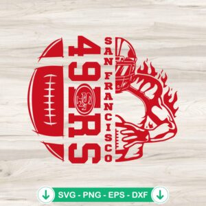San Francisco 49ers Player SVG file for cutting machine