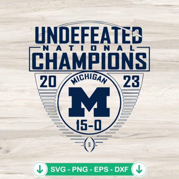 Michigan National Champions 2023 SVG file for Cricut and cutting machine