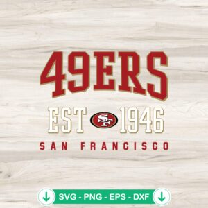 San Francisco 49ers SVG file for Cricut cutting machine