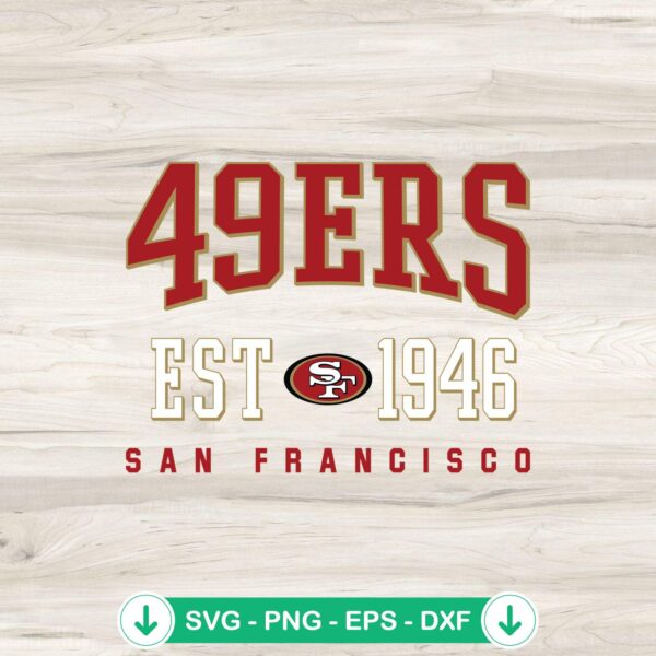 San Francisco 49ers SVG file for Cricut cutting machine