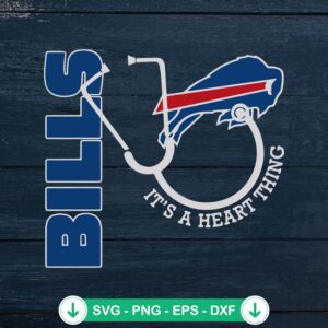 Bills It's A Heart Thing SVG file for Cricut and Silhouette
