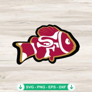 San Francisco 49ers Nemo Disney Fish SVG file, cricut svg cutting file