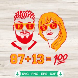 Travis Kelce Taylor Swift SVG file for cutting machines
