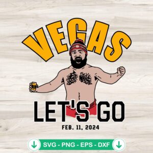 Jason Kelce Super Bowl 2024 svg file for cricut and cutting machine