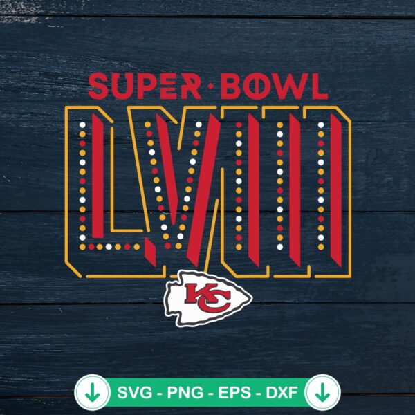 Kansas City Chiefs Super Bowl LVIII SVG file for cutting machines