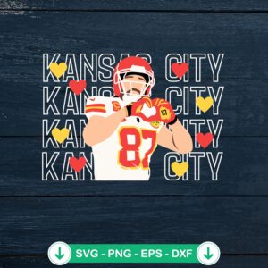 Travis Kelce Heart Hands SVG file, cricut svg cut file