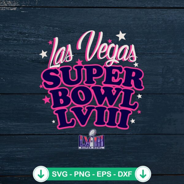 Las Vegas Super Bowl LVIII SVG file for Cricut cutting machine