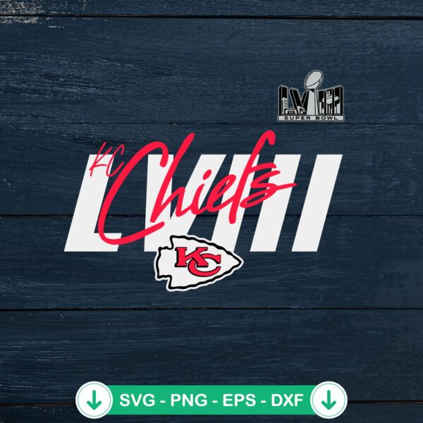 Kansas City Chiefs Super Bowl LVIII svg file for cutting machines