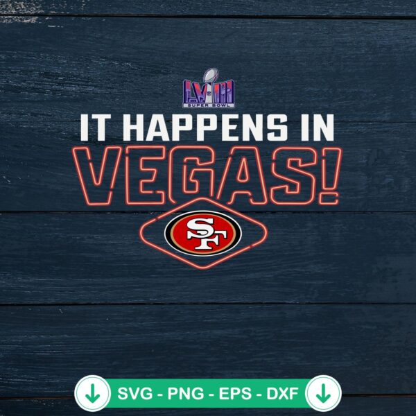 49ers Super Bowl LVIII SVG file for cricut cutting