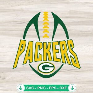 Green Bay Packers football team svg file, cricut svg cut file