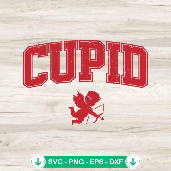 Valentine Cupid SVG file for Cricut cutting machine, retro Cupid design
