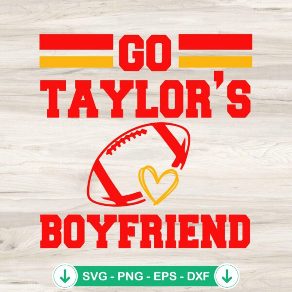 Go Taylor's Boyfriend 87 SVG file for Kansas City Chiefs cut file