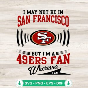 49ers Fan SVG file for Cricut cutting machine, sports theme