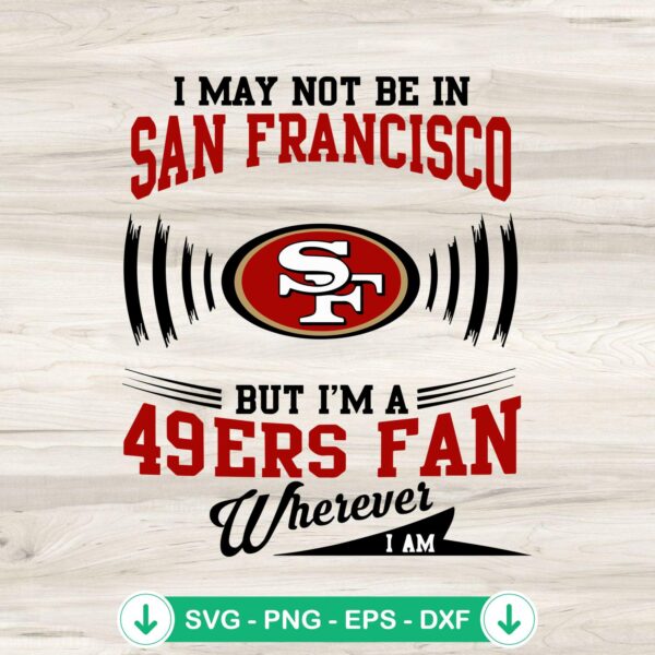 49ers Fan SVG file for Cricut cutting machine, sports theme