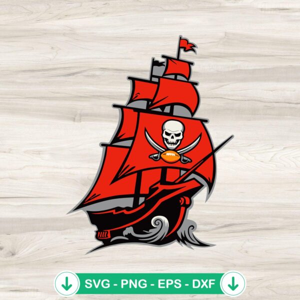 Tampa Bay Buccaneers Ship logo SVG file for cutting machine