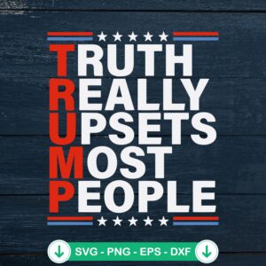 Trump Truth Really Upsets SVG file for Cricut, cutting file