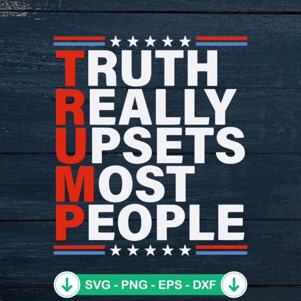 Trump Truth Really Upsets SVG file for Cricut, cutting file