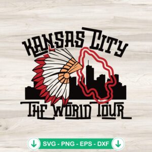 Kansas City The World Tour SVG file for Cricut cutting machine