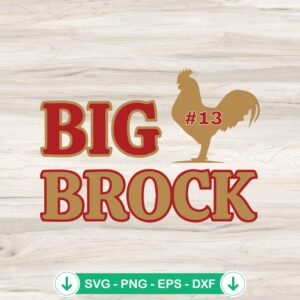Big Cock Brock B13 SVG file for Cricut cutting machine