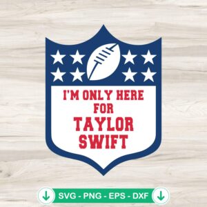 Taylor Swift Super Bowl SVG file for Cricut and DIY crafts