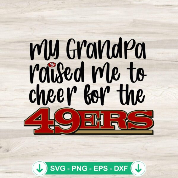 49ers Fan SVG file, San Francisco 49ers football cutting file