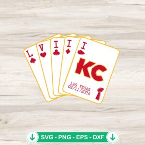 Kansas City Chiefs LVIII svg file for Cricut and DIY crafts