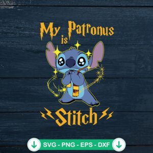 My Patronus Is Stitch svg file for Cricut and cutting file