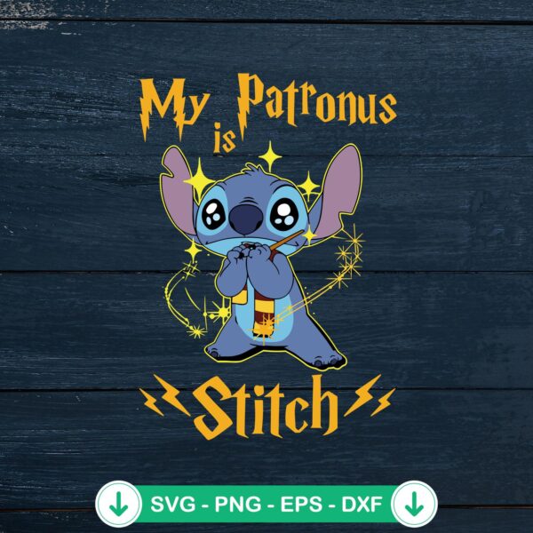 My Patronus Is Stitch svg file for Cricut and cutting file
