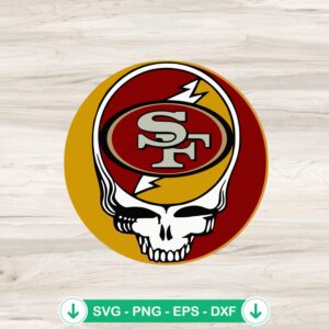 49ers Grateful Dead Logo svg file, cricut svg cutting file