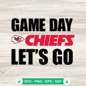 Chiefs Game Day SVG file for Cricut and cutting projects
