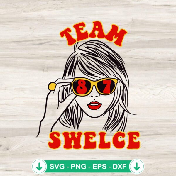Team Swelce SVG file for Cricut cutting machine