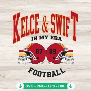 Kansas City Chiefs SVG file featuring Kelce and Swift design