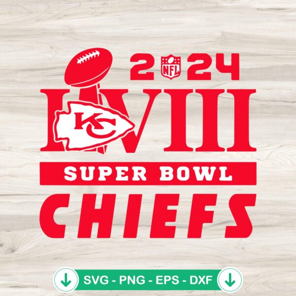 Chiefs Super Bowl Champions 2024 SVG file for cricut cutting