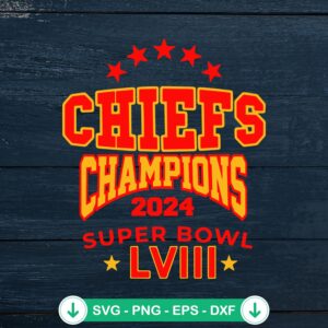Chiefs Champions 2024 SVG file for Cricut and cutting machines