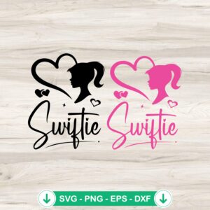 Swiftie Barbie Logo SVG file for Cricut cutting machine