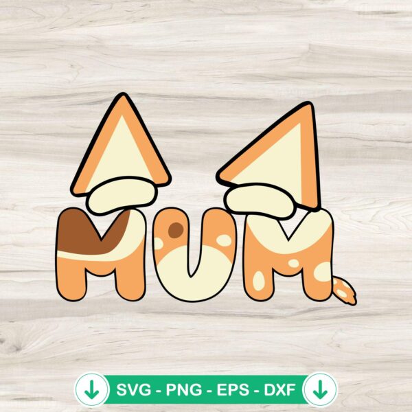 Bingo Mum SVG file for Cricut cutting machine compatible