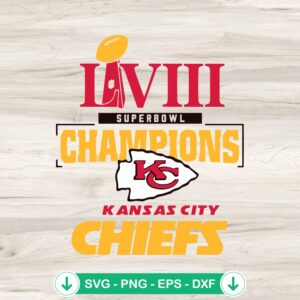 Kansas City Chiefs Football Champions SVG cut file