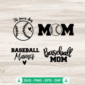 Baseball Mama SVG Bundle - cricut svg cut file