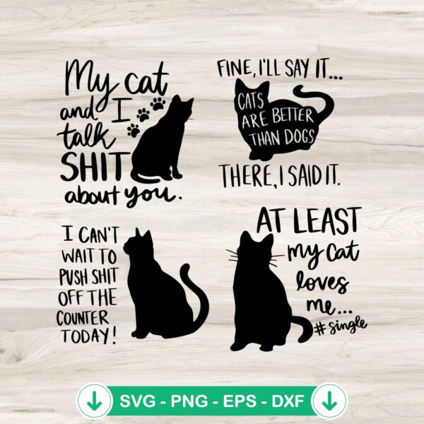 My Cat And I Talk Shit About You SVG file for Cricut