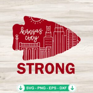 Kansas City Strong SVG file for Cricut cutting machine