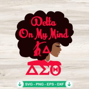 Delta on my mind SVG file for Cricut cutting machine