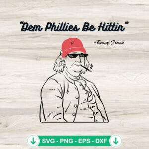 Philadelphia Phillies Benny Frank SVG file for Cricut