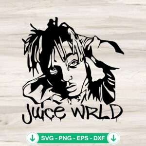Juice Wrld rapper SVG file for cutting machine