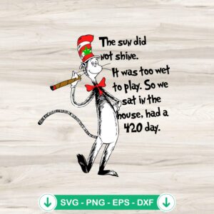 Dr Seuss The Sun Did Not Shine SVG file for cutting machines