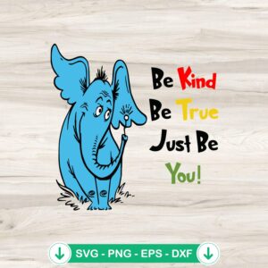 Horton Elephant SVG file for Dr Seuss Day cut file