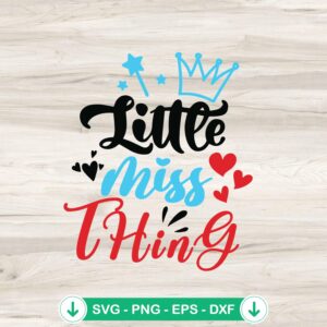 Dr Seuss Little Miss Thing SVG file for Cricut cutting