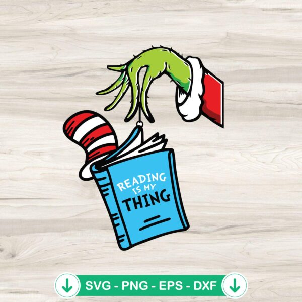 Grinch Holding Cat In Hat svg file, cricut svg cutting file
