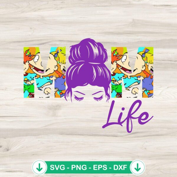 Rugrats Mom Life SVG file for cutting machines and DIY crafts